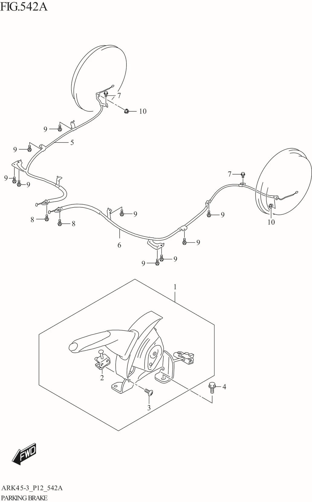 FIG. 542A PARKING BRAKE