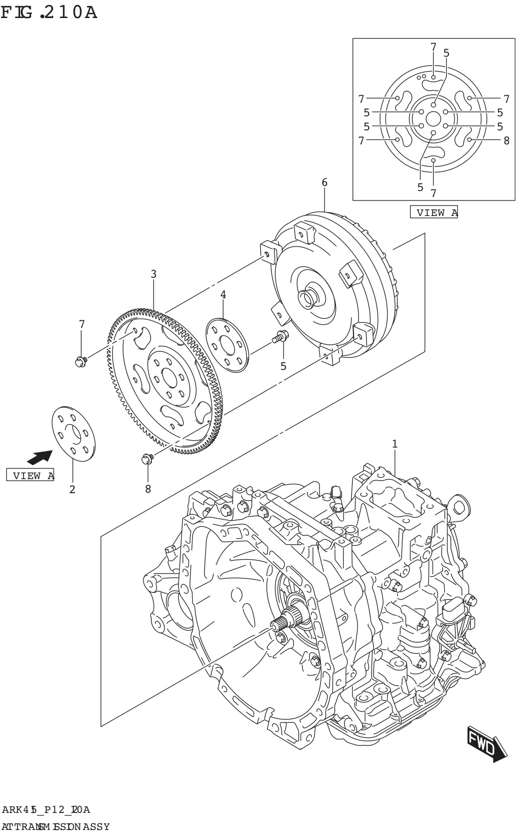 FIG. 210A AT TRANSMISSION ASSY (4AT)