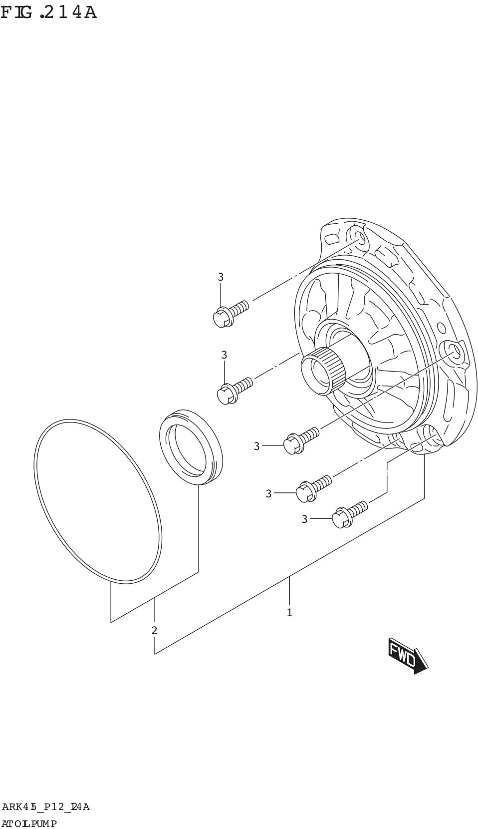 FIG. 214A AT OIL PUMP (4AT)