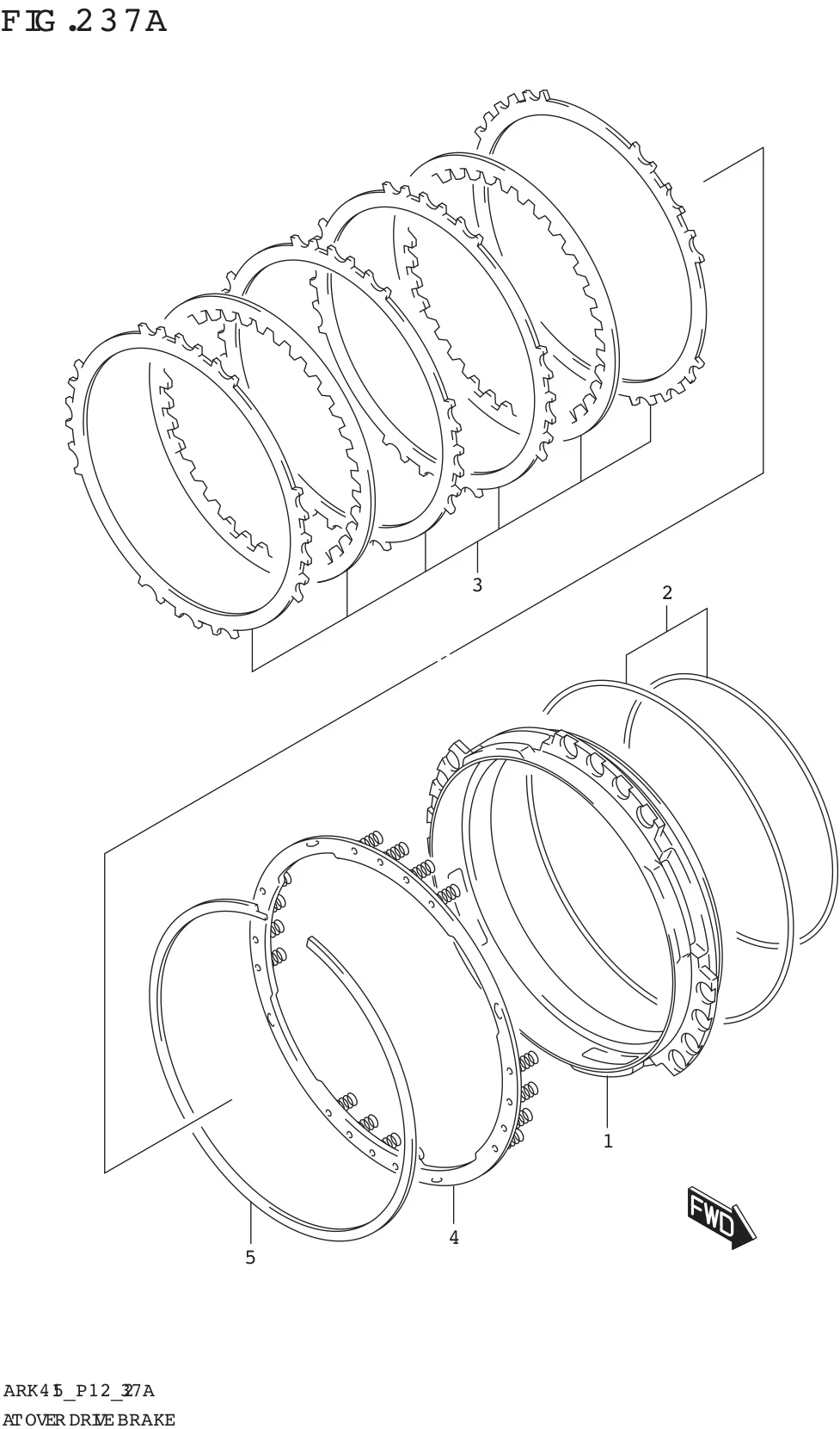 FIG. 237A AT OVER DRIVE BRAKE (4AT)
