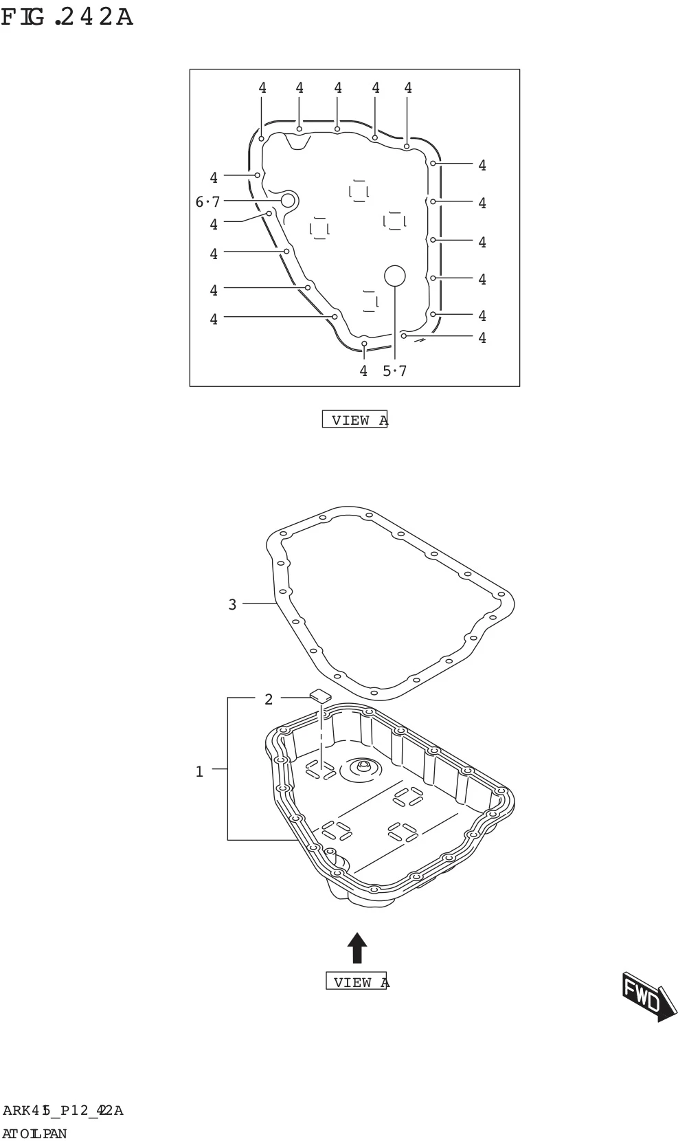 FIG. 242A AT OIL PAN (4AT)