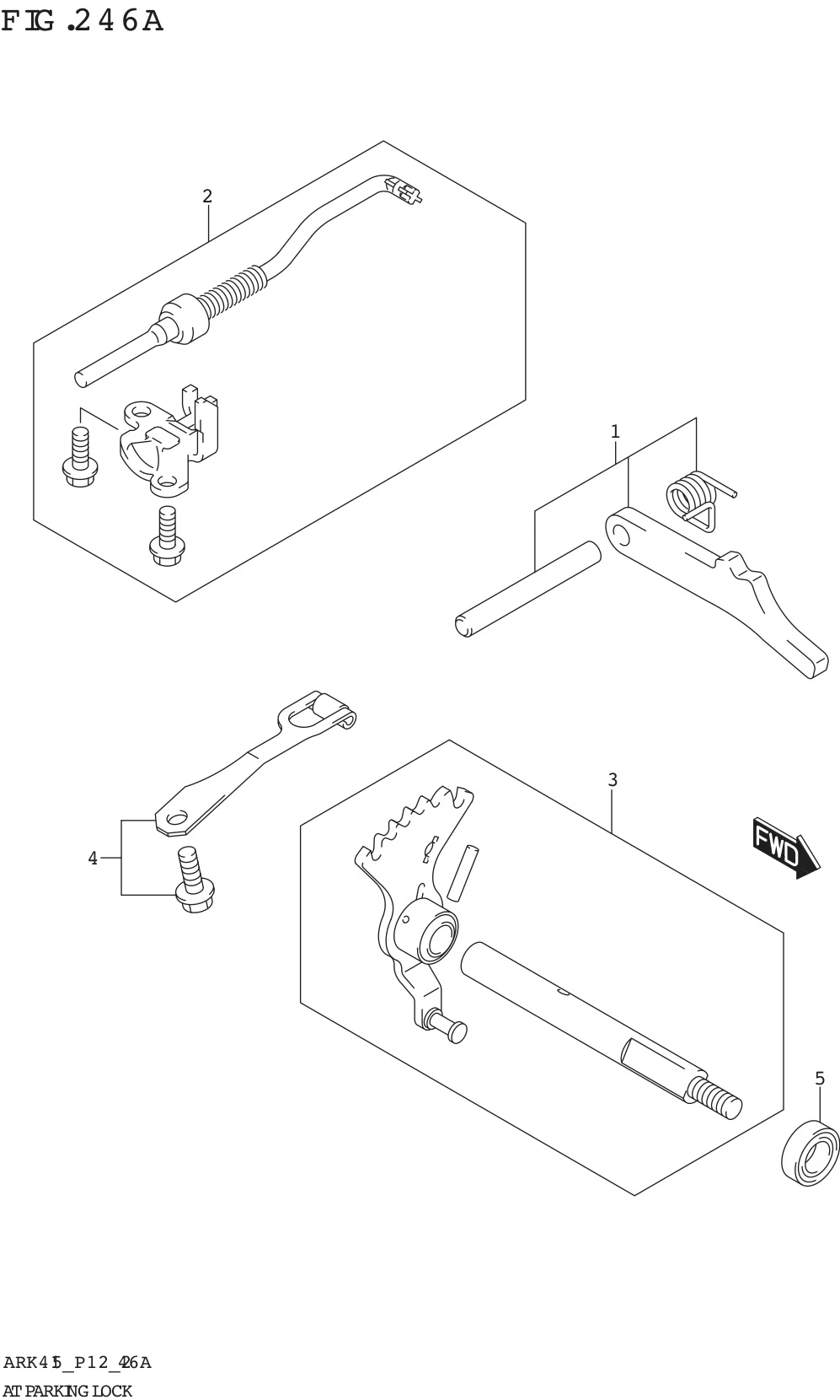 FIG. 246A AT PARKING LOCK (4AT)