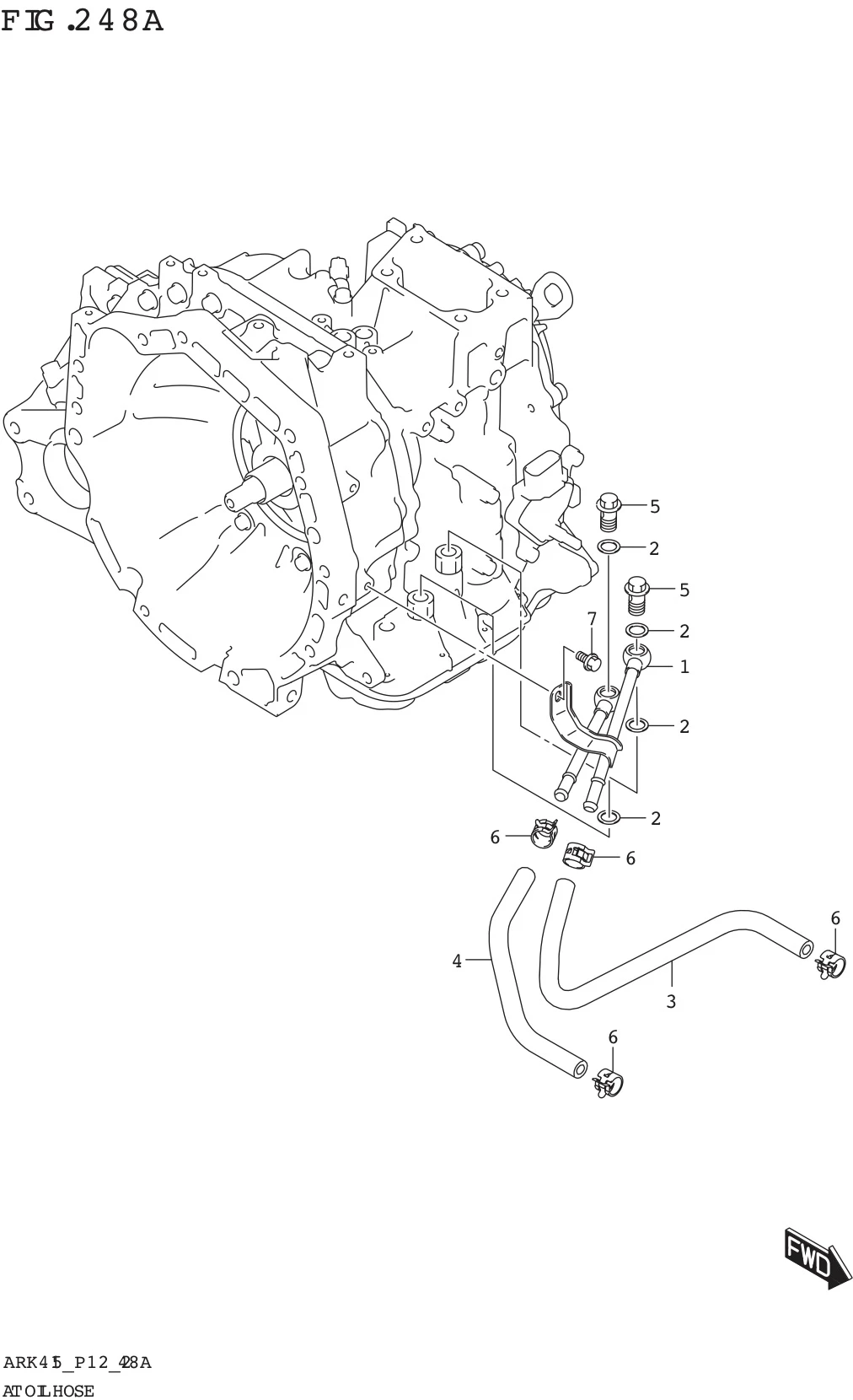 FIG. 248A AT OIL HOSE (4AT)