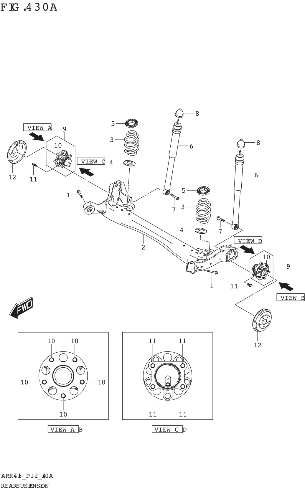 FIG. 430A REAR SUSPENSION