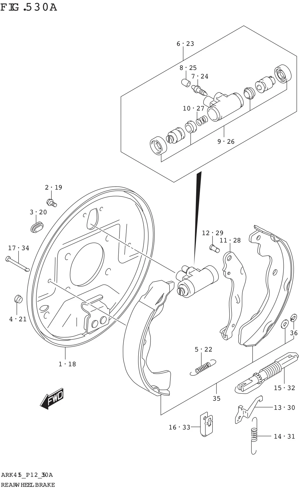 FIG. 530A REAR WHEEL BRAKE