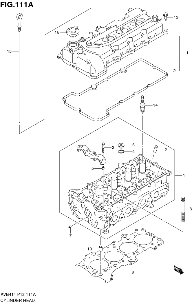FIG.111A CYLINDER HEAD