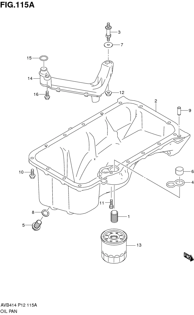 FIG.115A OIL PAN
