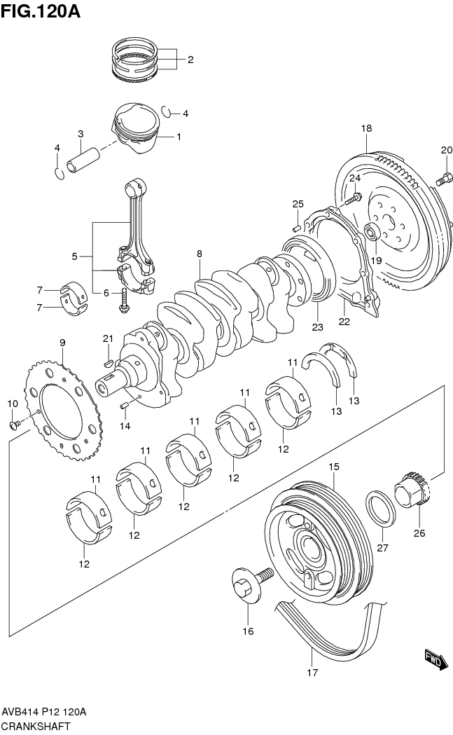 FIG.120A CRANKSHAFT