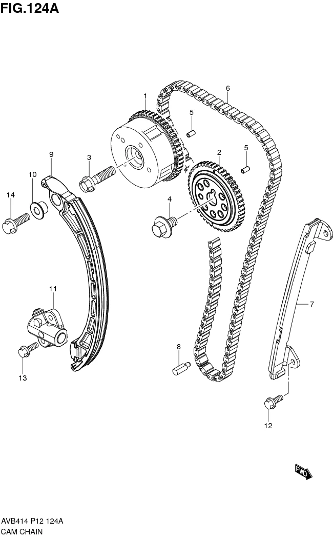 FIG.124A CAM CHAIN