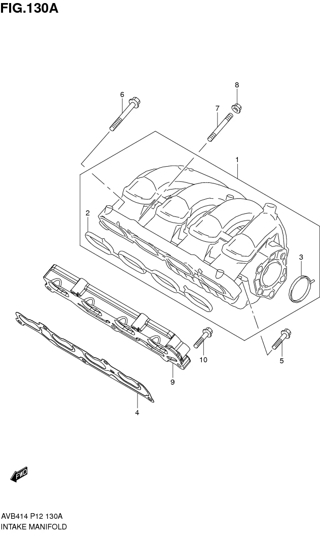 FIG.130A INTAKE MANIFOLD