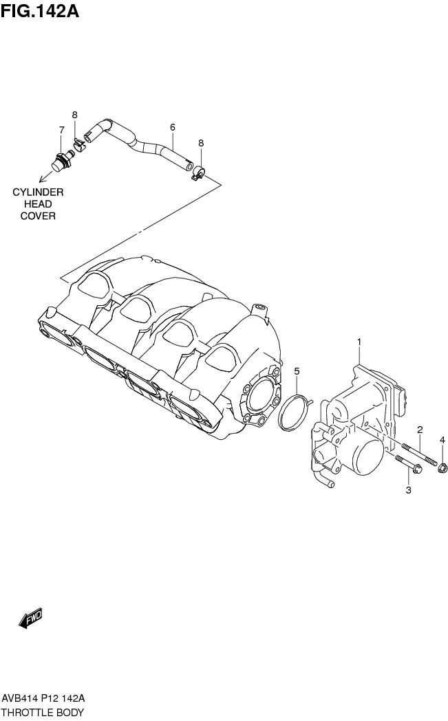 FIG.142A THROTTLE BODY