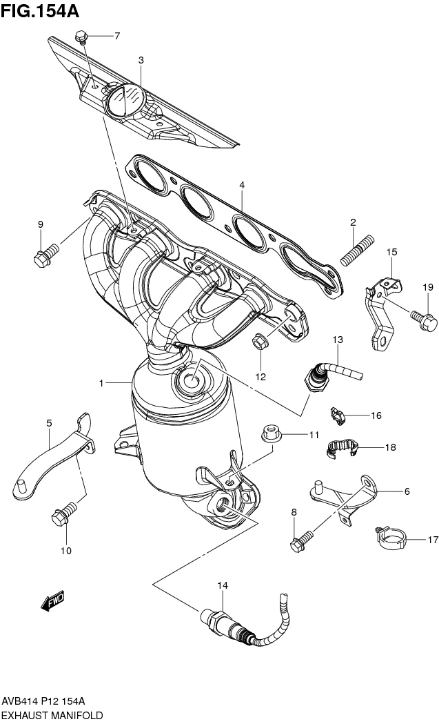FIG.154A EXHAUST MANIFOLD
