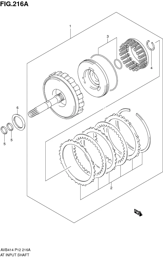 FIG.216A AT INPUT SHAFT (4AT)