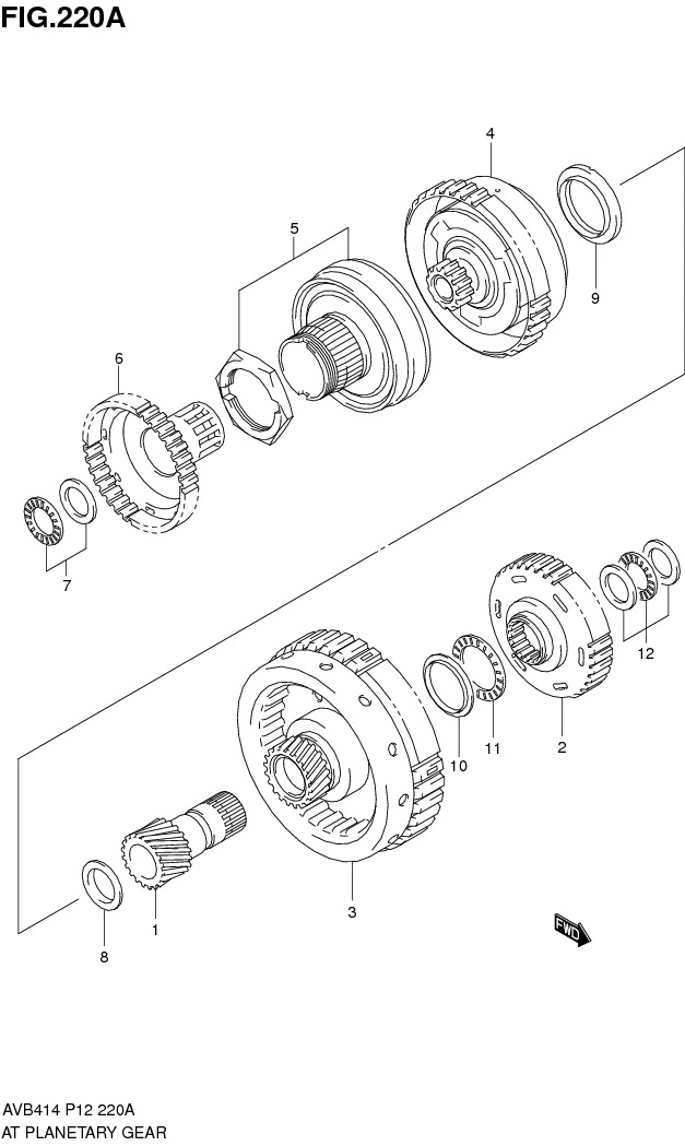 FIG.220A AT PLANETARY GEAR (4AT)