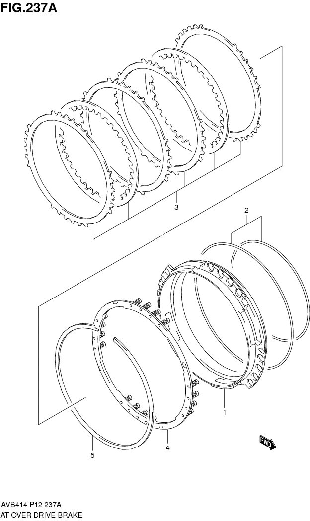 FIG.237A AT OVER DRIVE BRAKE (4AT) 