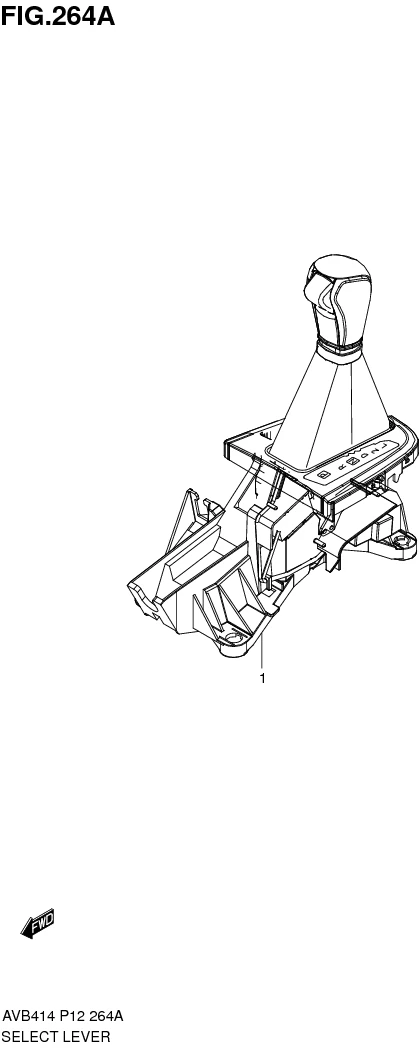 FIG.264A SELECT LEVER (4AT) 