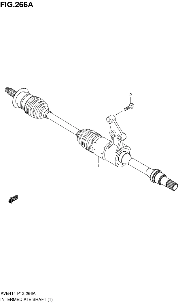 FIG.266A INTERMEDIATE SHAFT (5MT)