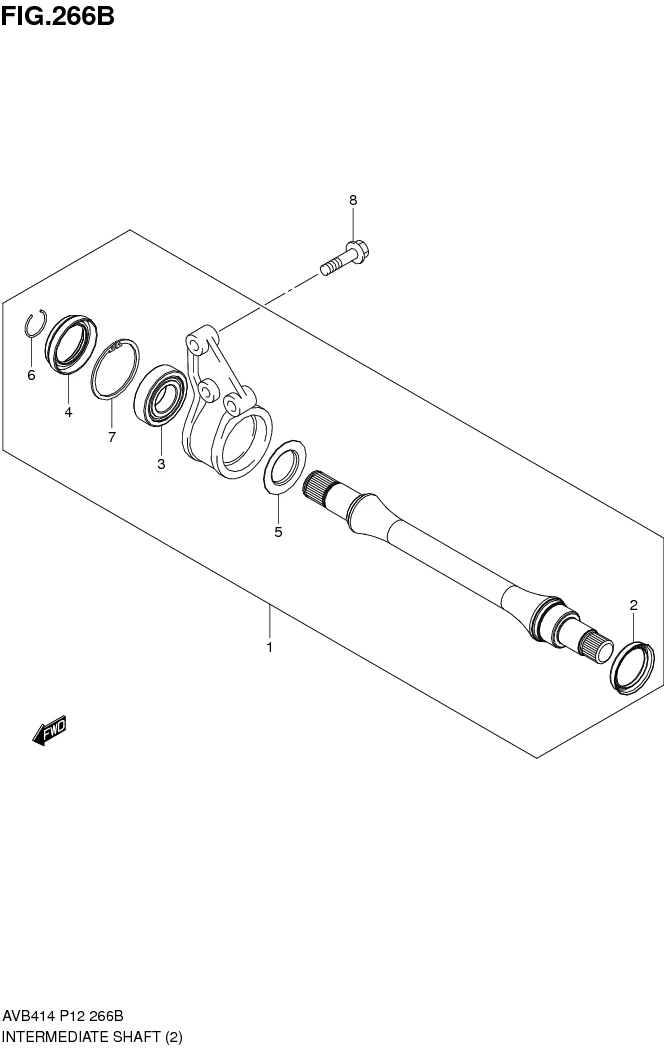 FIG.266B INTERMEDIATE SHAFT (4AT) 