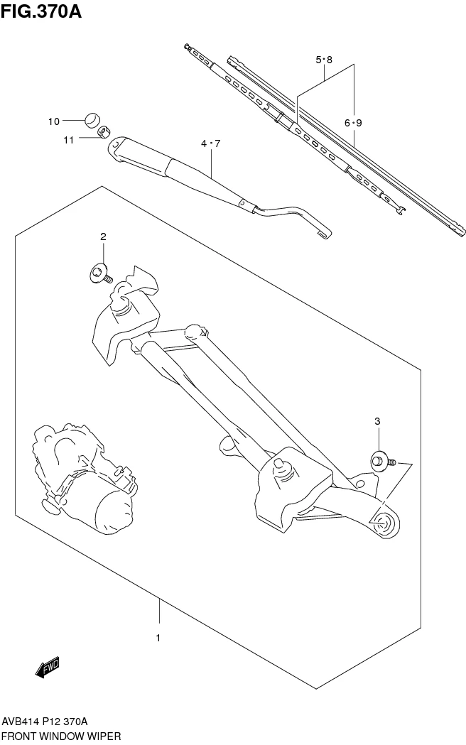 FIG.370A FRONT WINDOW WIPER 