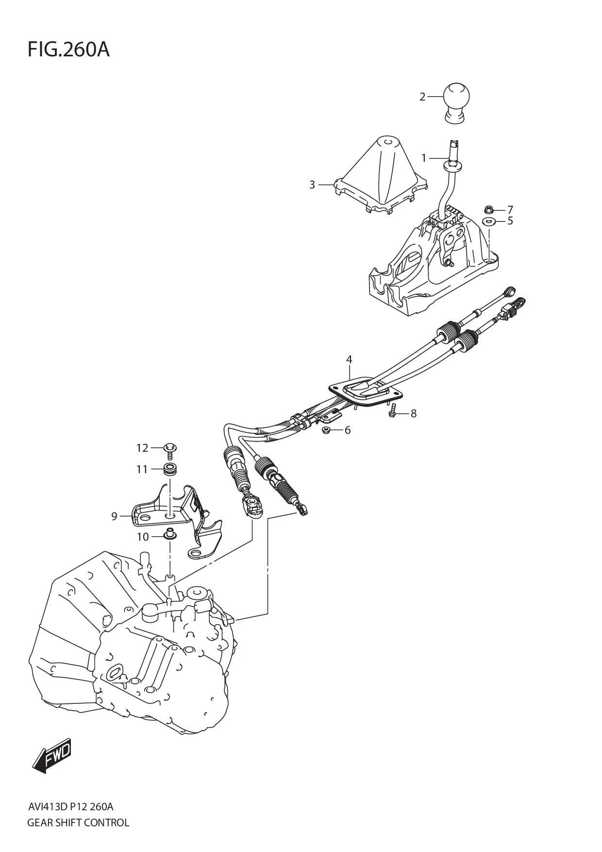 FIG.260A GEAR SHIFT CONTROL