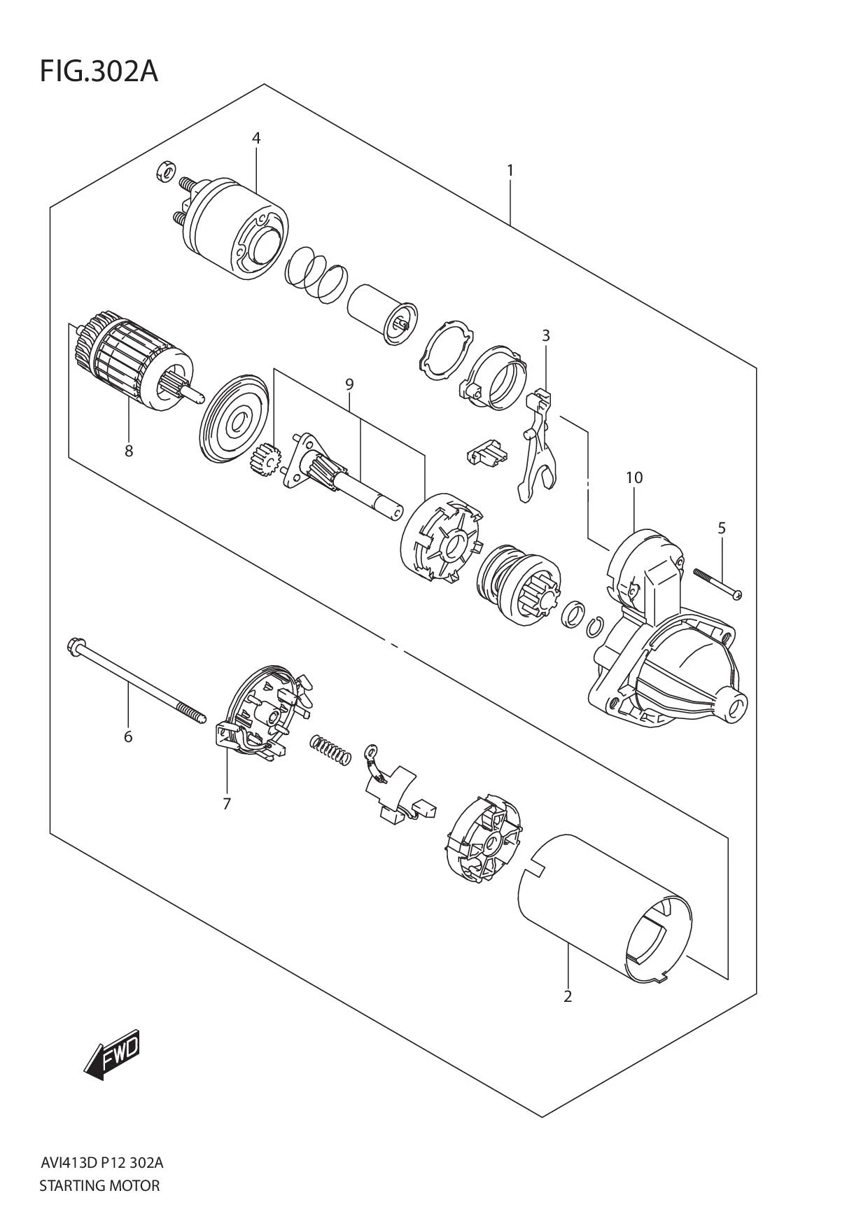 FIG.302A STARTING MOTOR