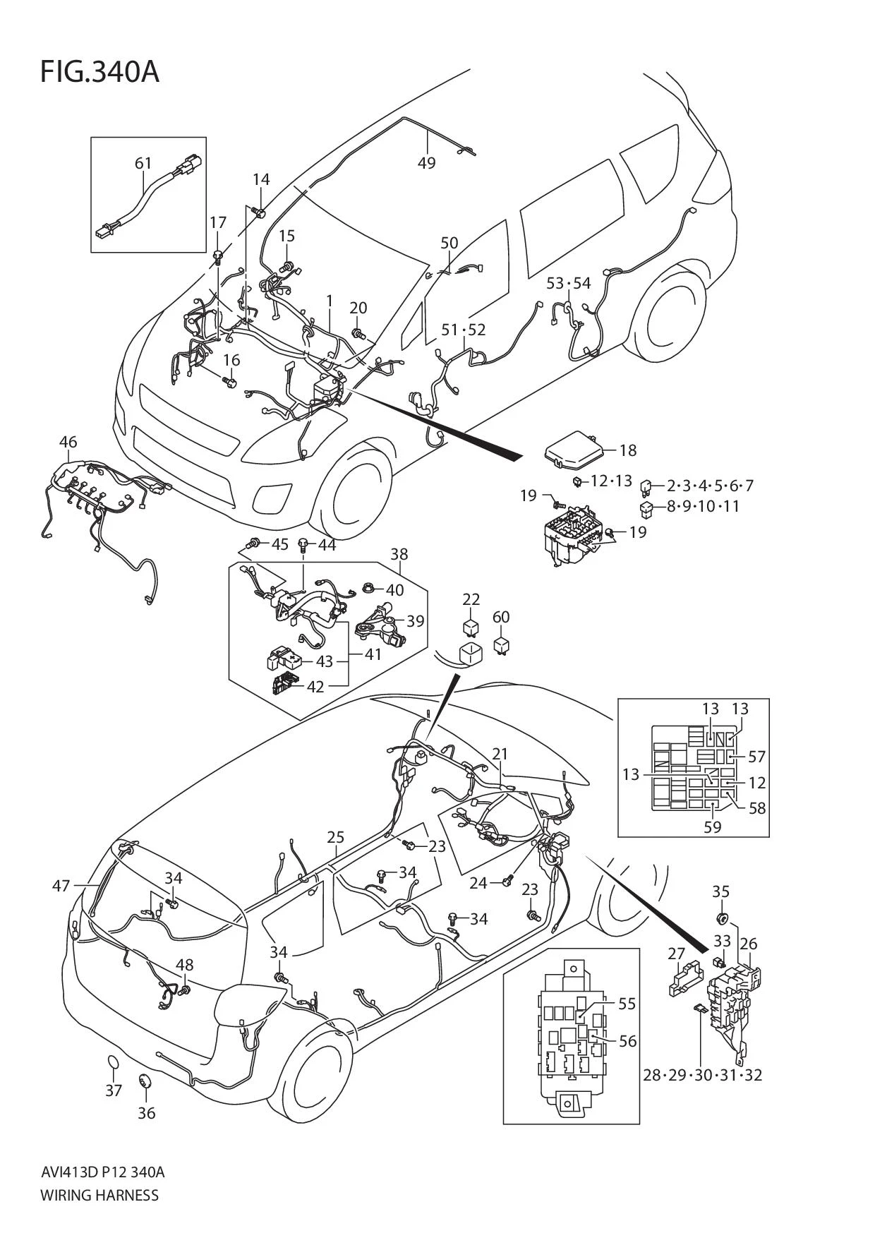 FIG.340A WIRING HARNESS