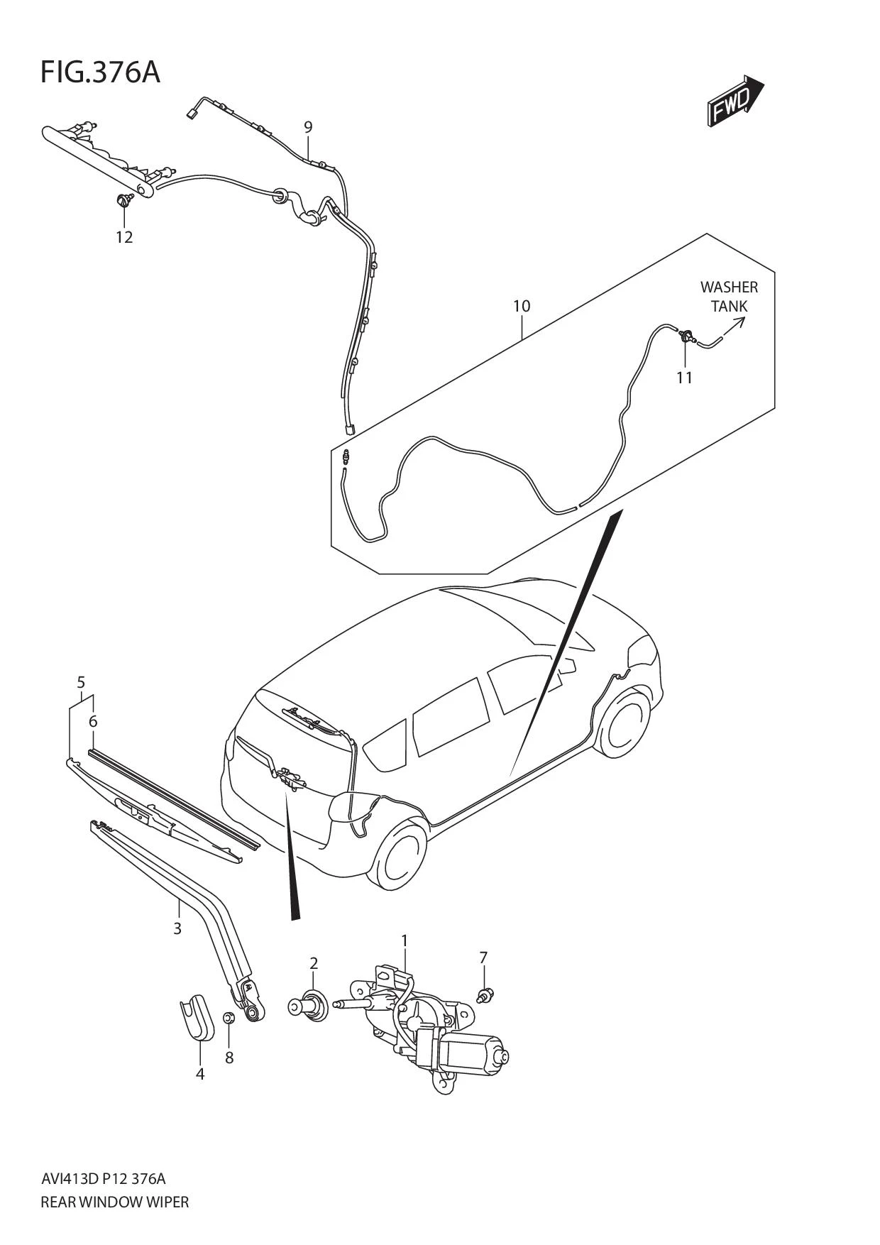 FIG.376A REAR WINDOW WIPER