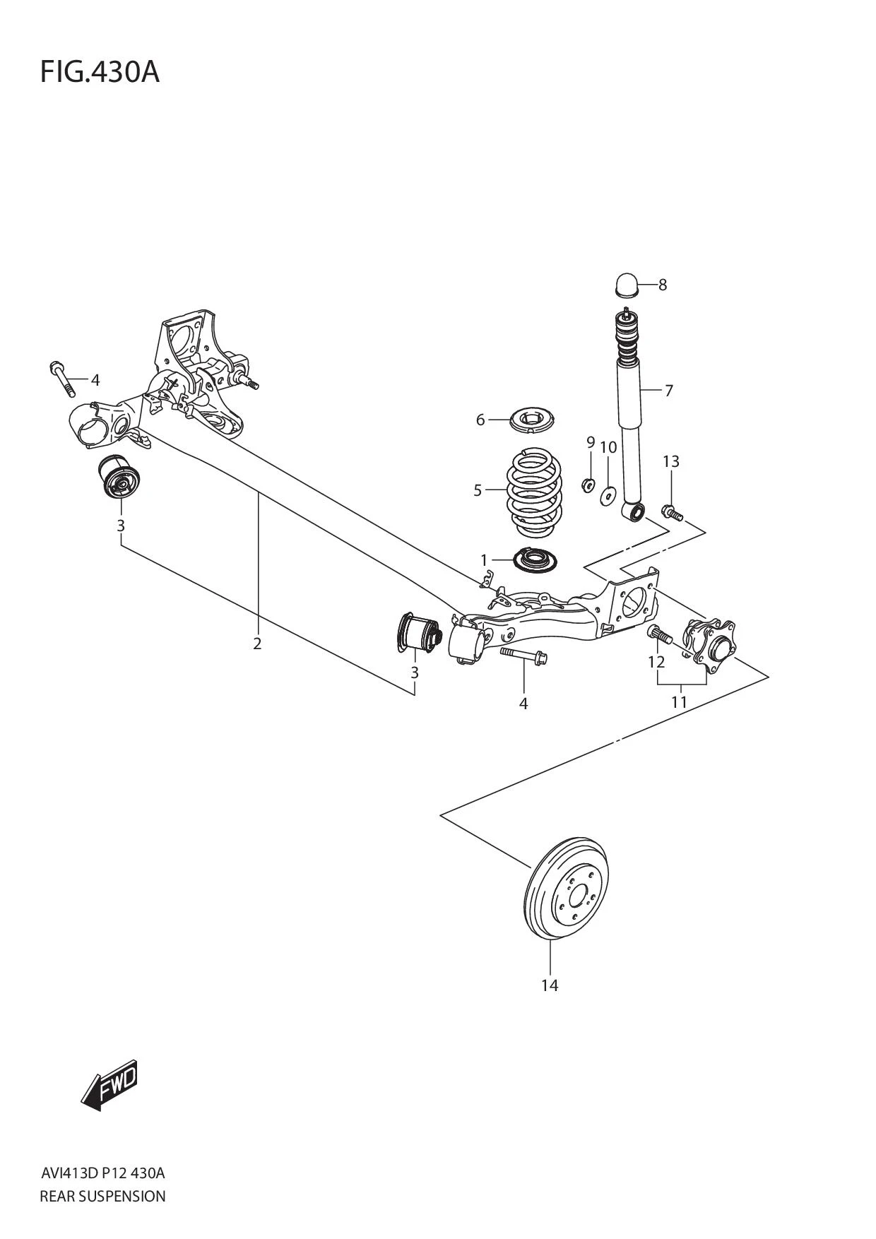 FIG.430A REAR SUSPENSION