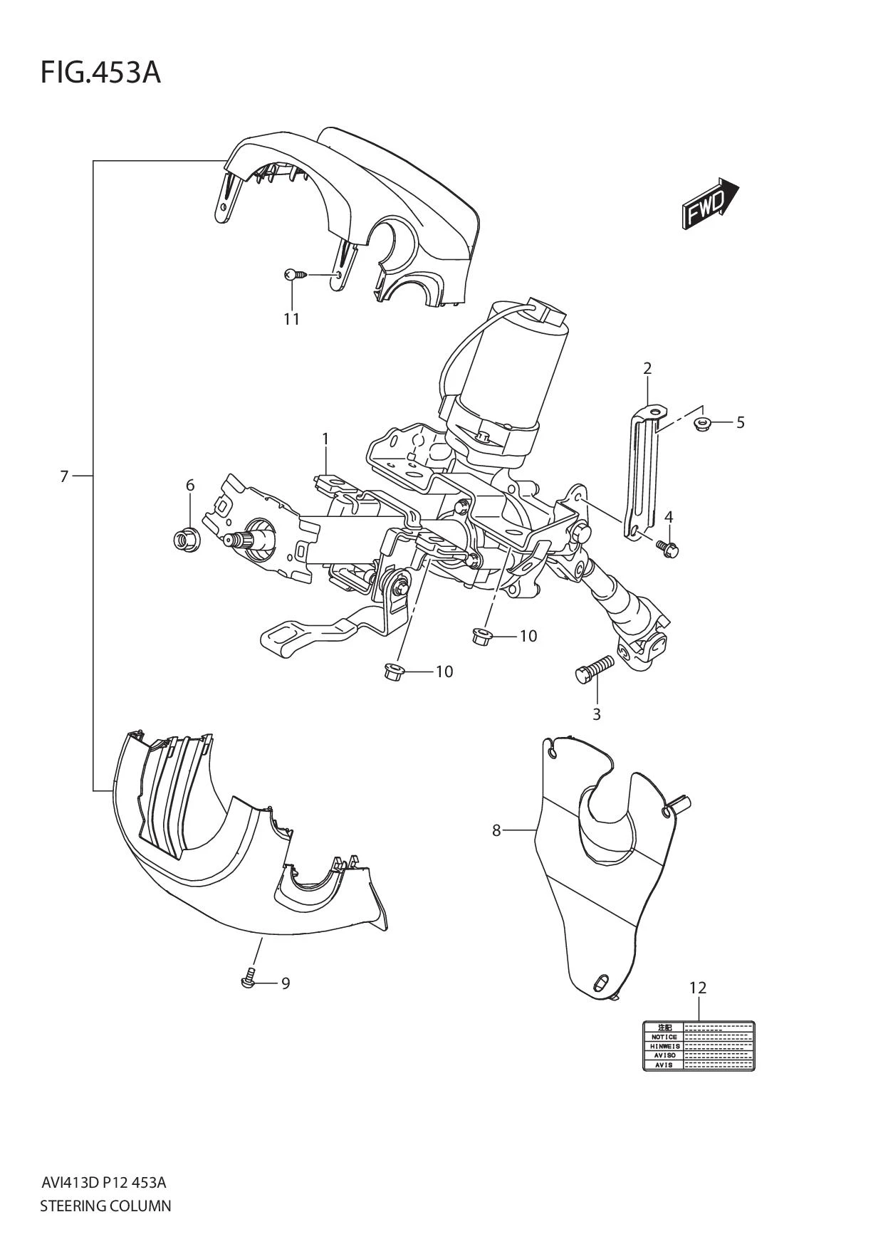 FIG.453A STEERING COLUMN