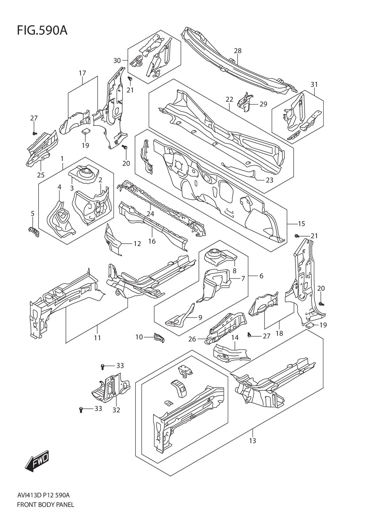 FIG.590A FRONT BODY PANEL