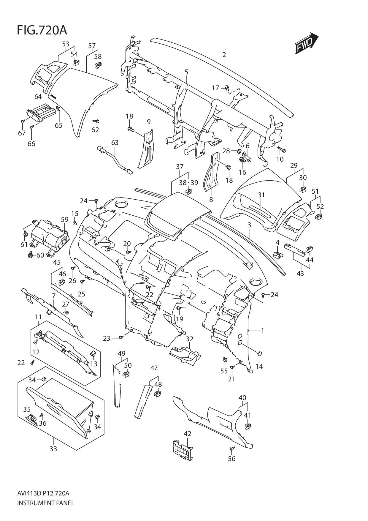 FIG.720A INSTRUMENT PANEL