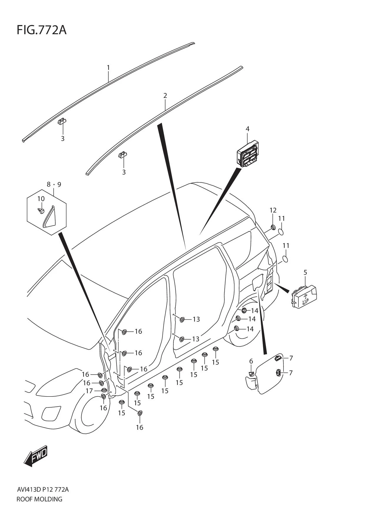 FIG.772A ROOF MOLDING