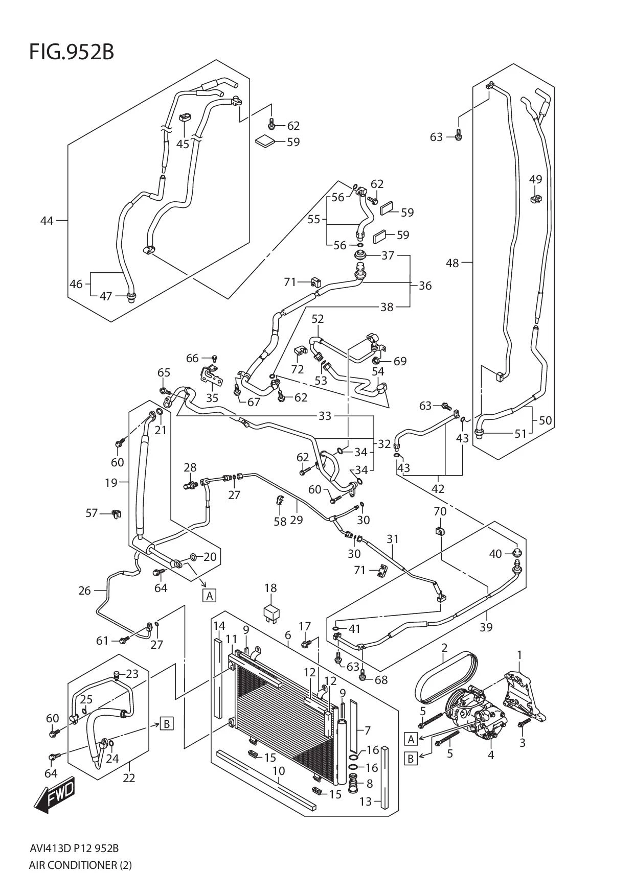FIG.952B AIR CONDITIONER (W_REAR AIR CONDITIONER)