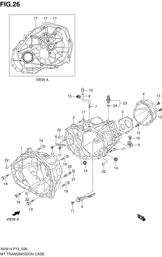 FIG.26 MT TRANSMISSION CASE (MT)