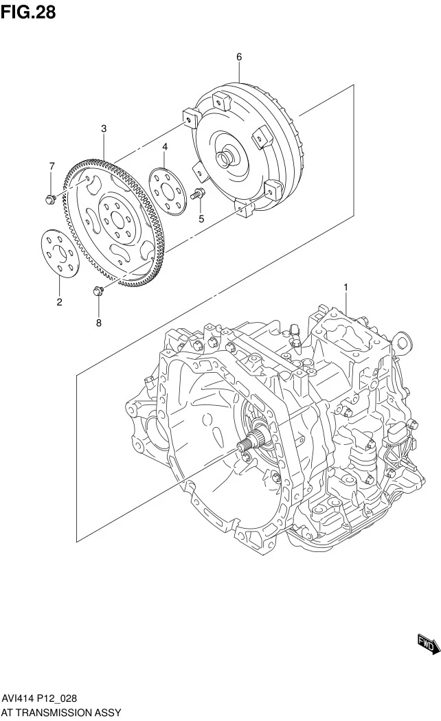 FIG.28 AT TRANSMISSION ASSY (AT)
