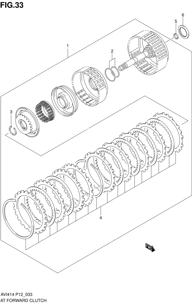 FIG.33 AT FORWARD CLUTCH (AT)