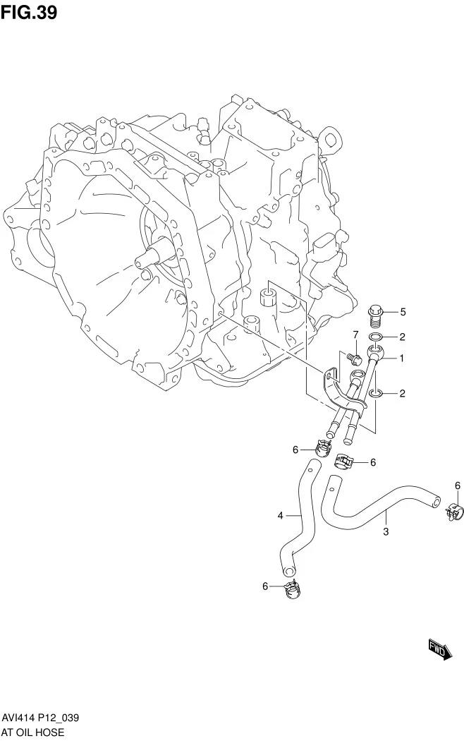 FIG.39 AT OIL HOSE (AT)