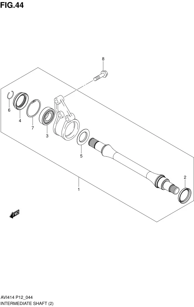 FIG.44 INTERMEDIATE SHAFT (AT)