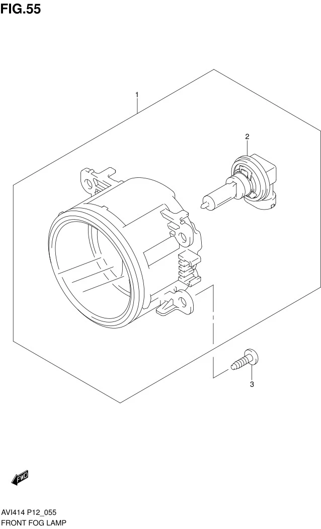 FIG.55 FRONT FOG LAMP (GL,GX)