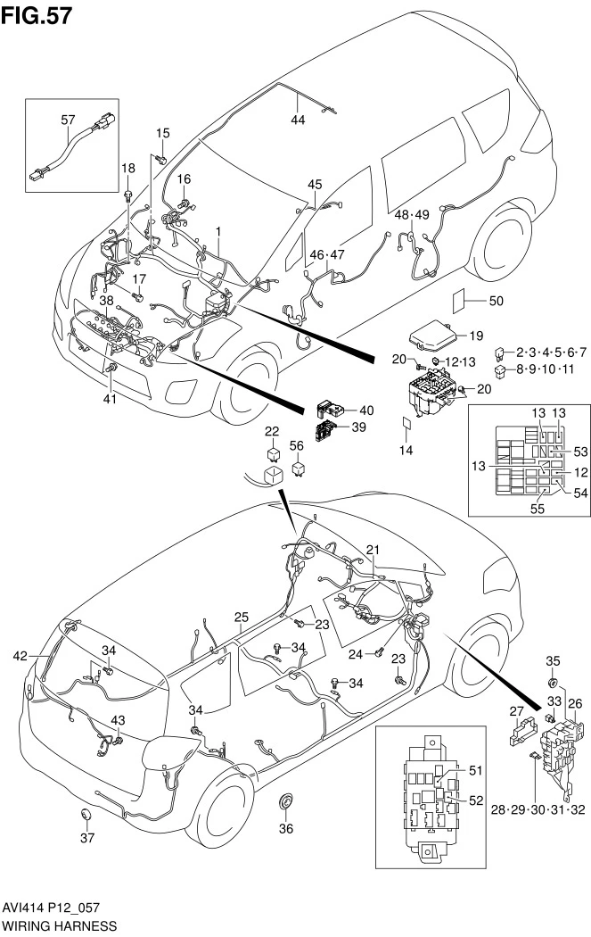 FIG.57 WIRING HARNESS