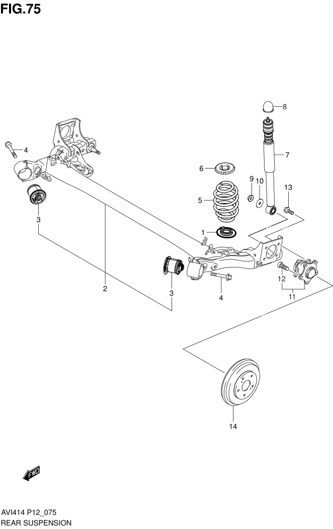 FIG.75 REAR SUSPENSION