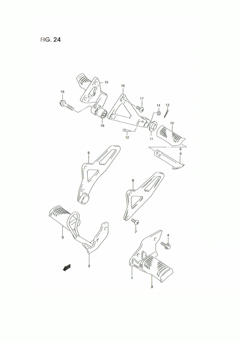 FIG. 24 FOOTREST