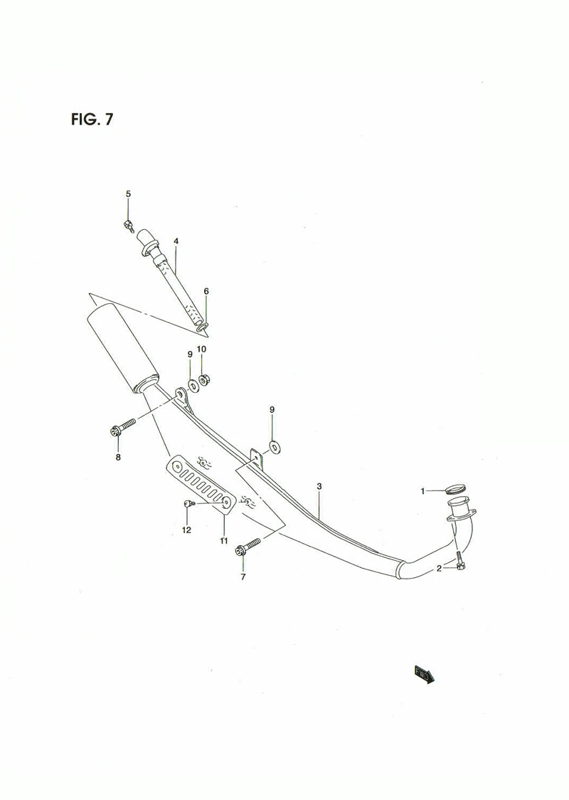 FIG. 7 MUFFLER
