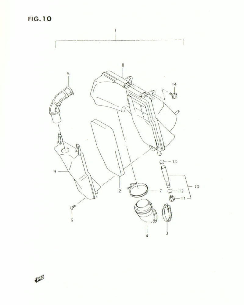 FIG. 10 AIR CLEANER