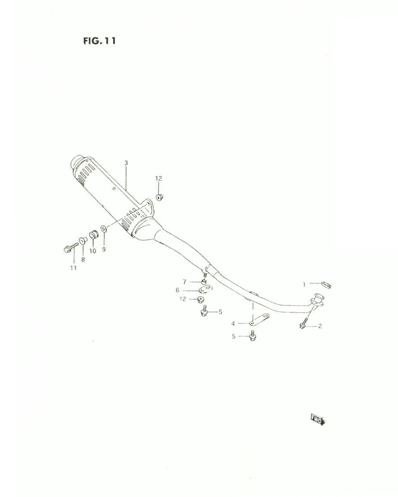 FIG. 11 MUFFLER