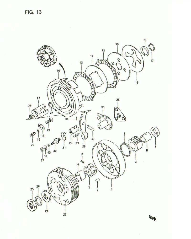 FIG. 13 CLUTCH