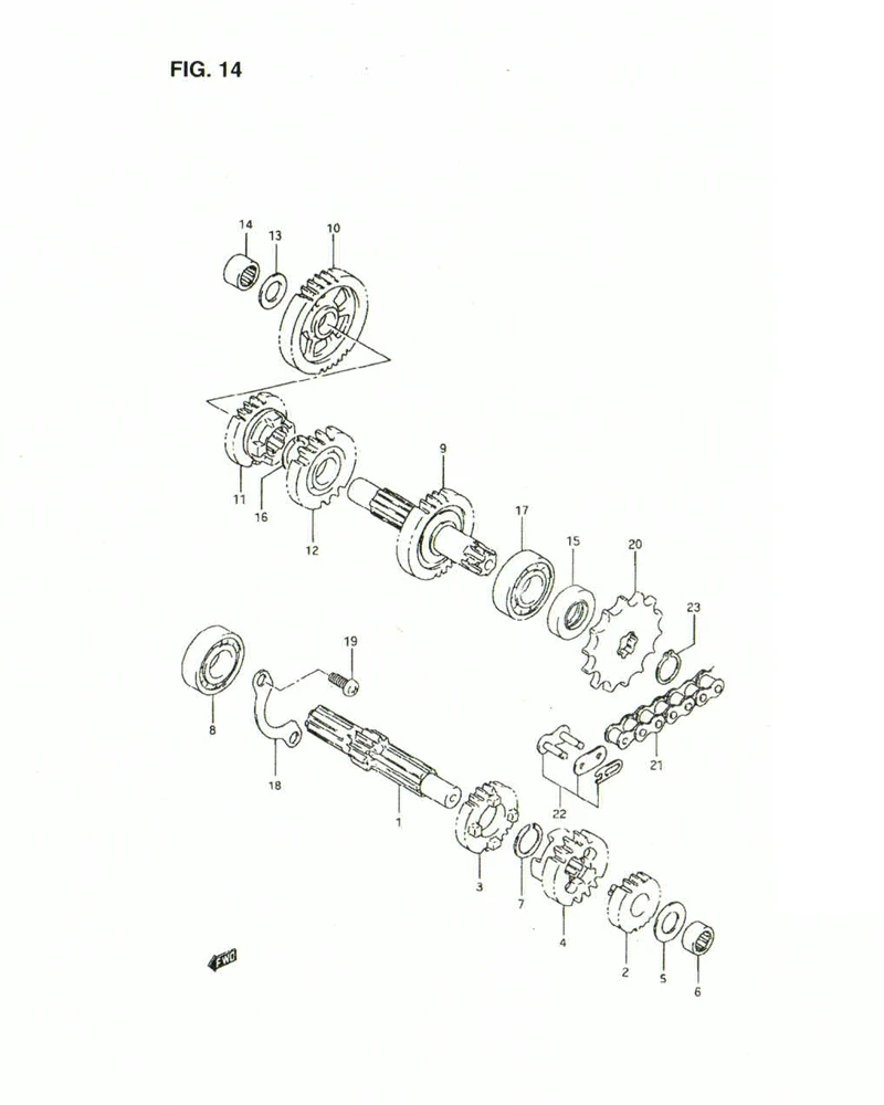 FIG. 14 TRANSMISSION
