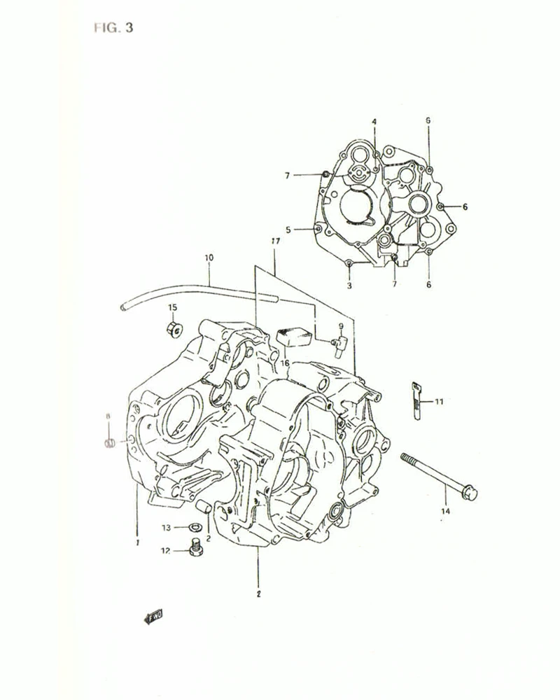 FIG.3 CRANKCASE