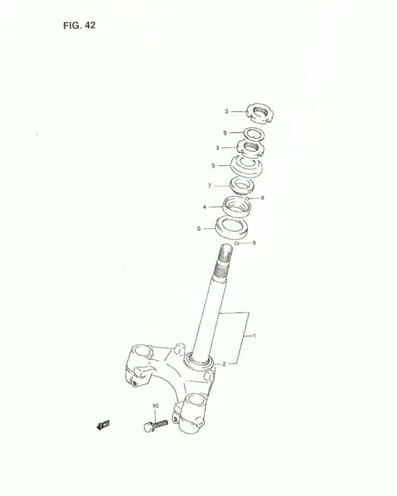 FIG. 42 STEERING STEM
