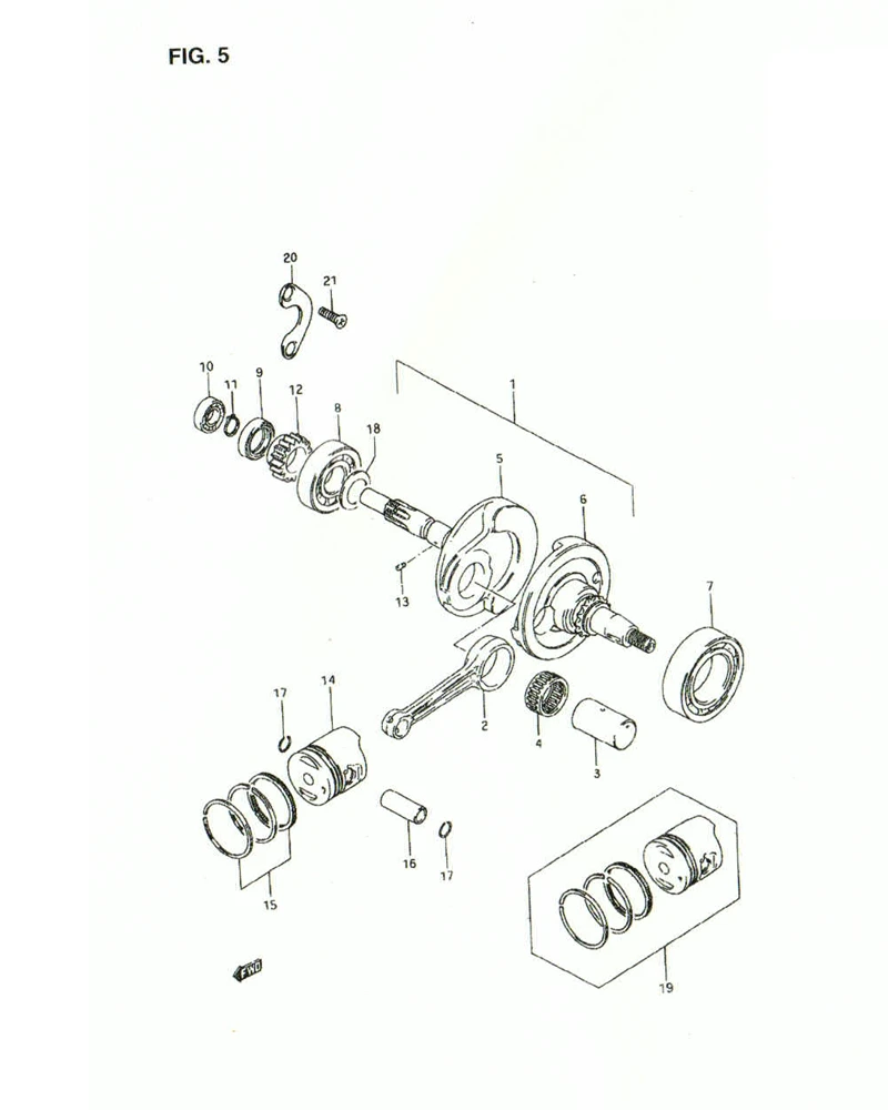 FIG. 5 CRANKSHAFT